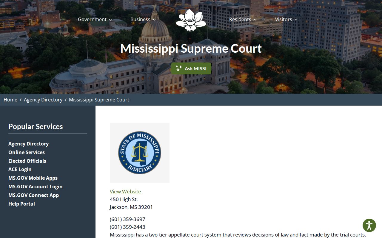 Yazoo County criminal court docket Mississippi appellate court source